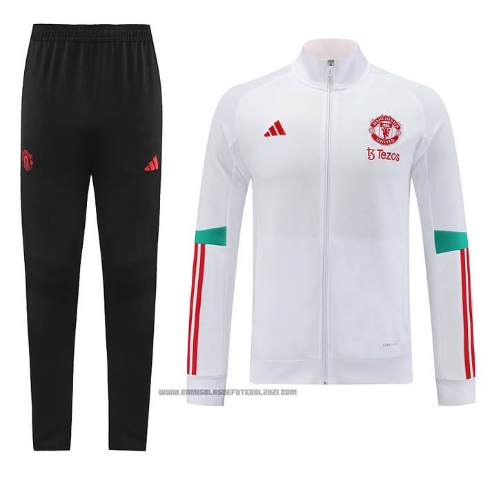 Jaqueta de Treinamento Manchester United 2023-2024 Branco